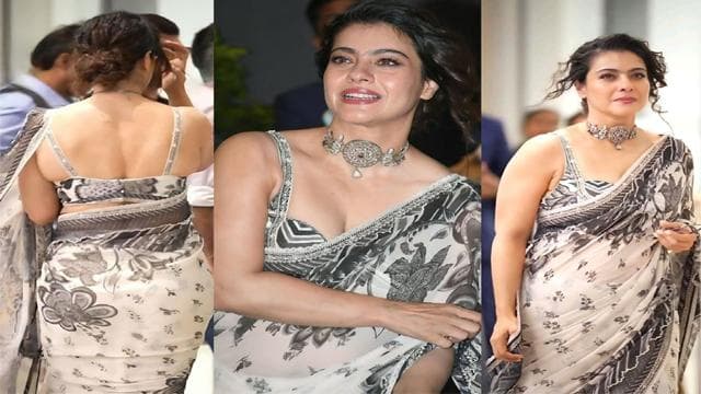Young Bollywood Kajol Boob Press Viral Free